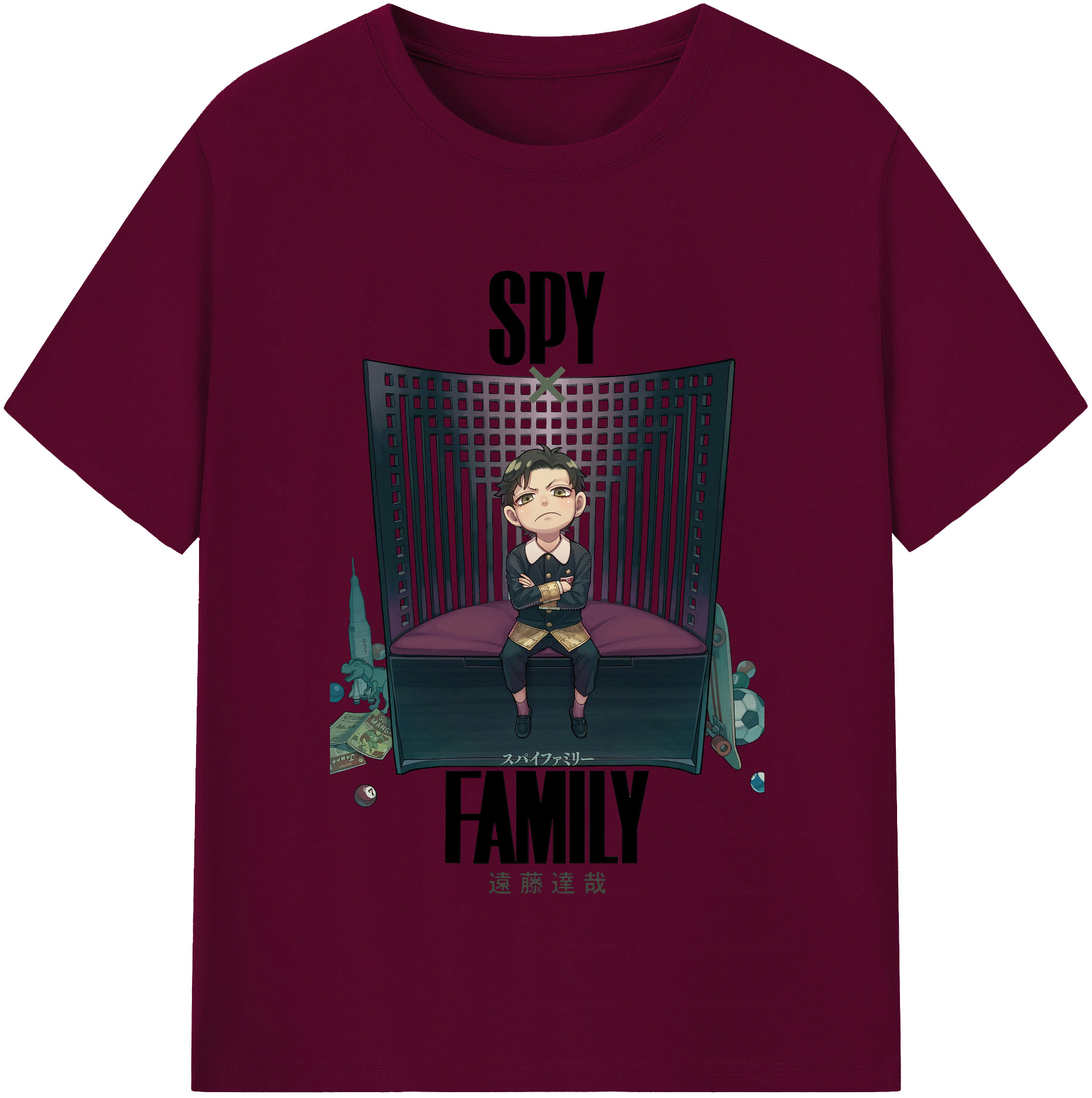 （画像用） SPY×FAMILY间谍家家酒 レディースカジュアルプリントTシャツ（綿100％）